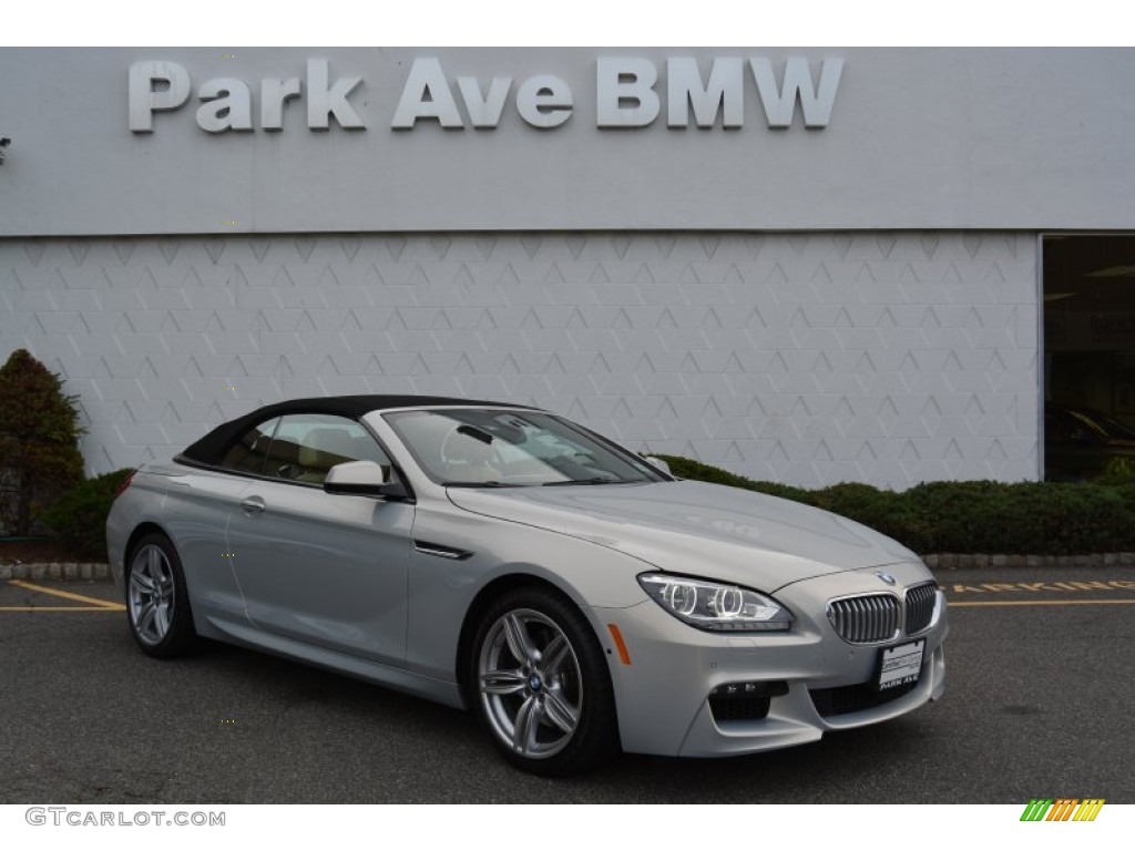 2015 6 Series 650i xDrive Convertible - BMW Individual Moonstone Metallic / BMW Individual Champagne Full Merino Leather photo #1