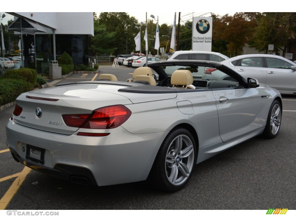 2015 6 Series 650i xDrive Convertible - BMW Individual Moonstone Metallic / BMW Individual Champagne Full Merino Leather photo #4