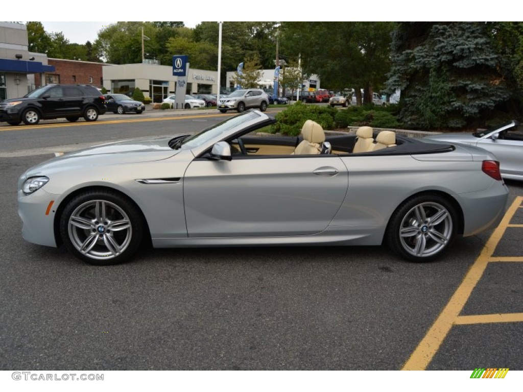 BMW Individual Moonstone Metallic 2015 BMW 6 Series 650i xDrive Convertible Exterior Photo #107429563