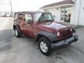 Red Rock Crystal Pearl 2007 Jeep Wrangler Unlimited X 4x4