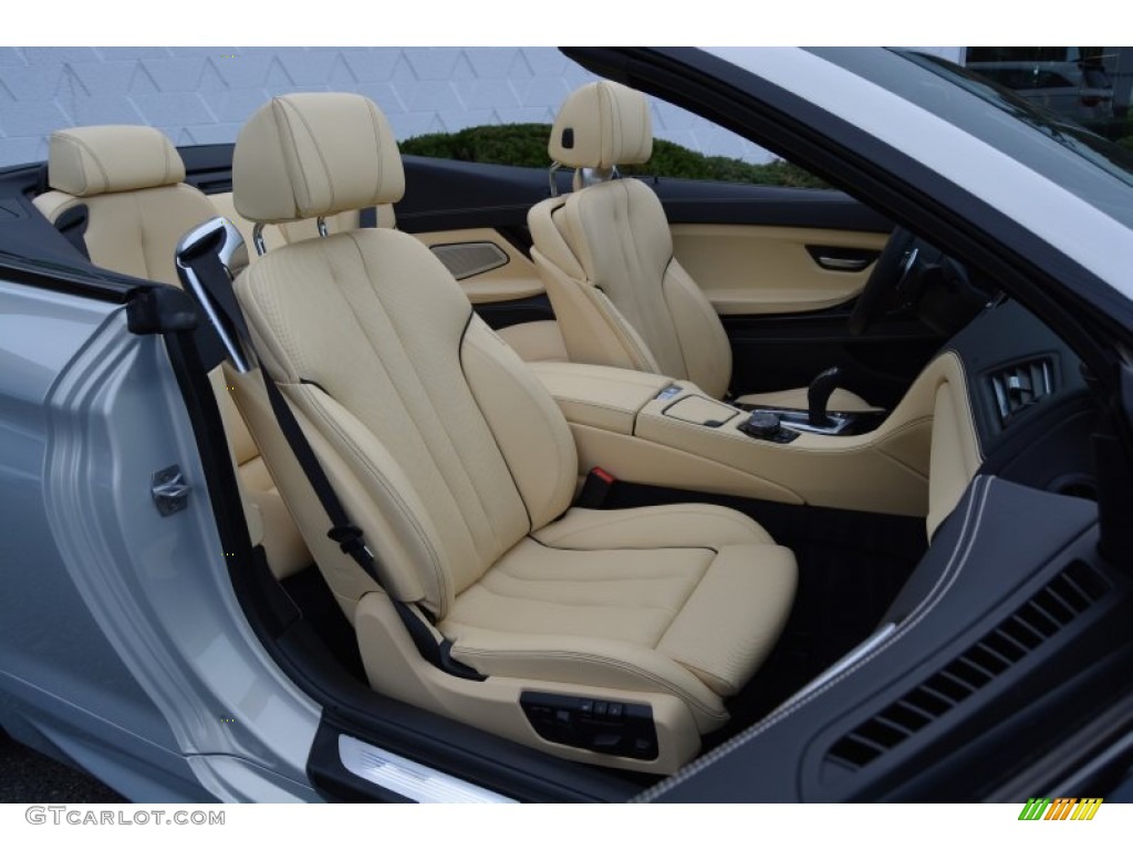 BMW Individual Champagne Full Merino Leather Interior 2015 BMW 6 Series 650i xDrive Convertible Photo #107430040