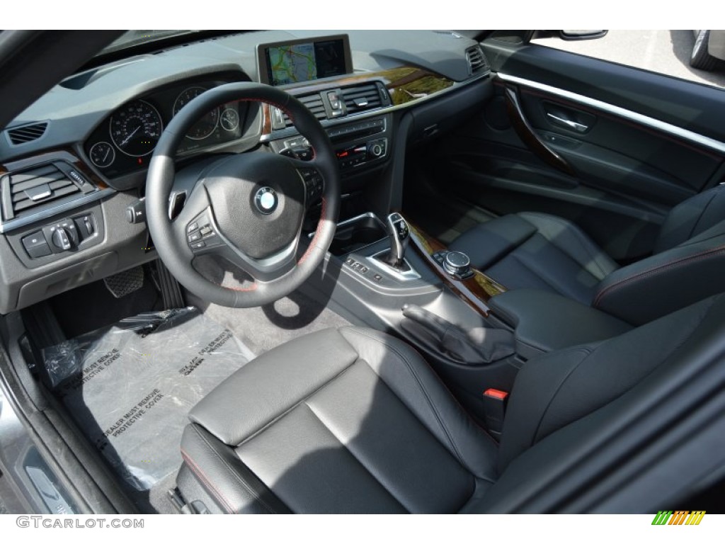 Black Interior 2015 BMW 3 Series 335i xDrive Gran Turismo Photo #107431201