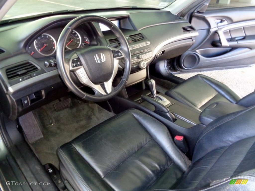 Black Interior 2010 Honda Accord EX-L V6 Coupe Photo #107432221