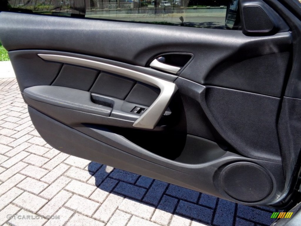 2010 Honda Accord EX-L V6 Coupe Black Door Panel Photo #107432323
