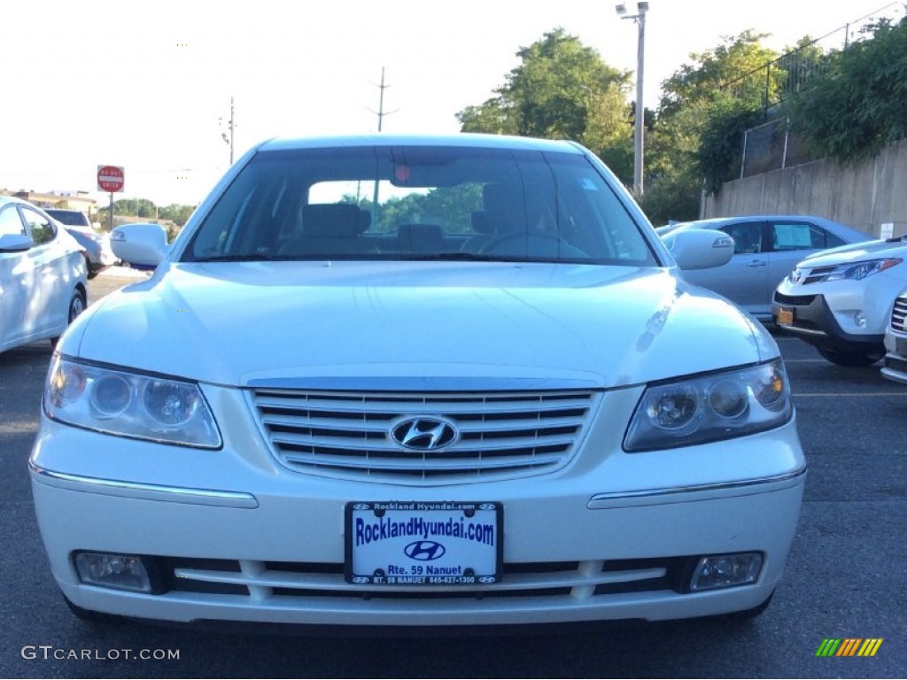 2008 Azera Limited - Powder White Pearl / Gray photo #2
