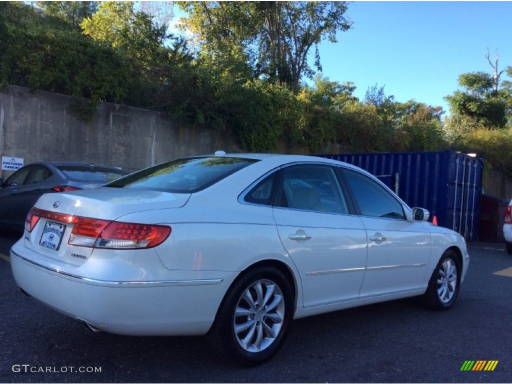 2008 Azera Limited - Powder White Pearl / Gray photo #4