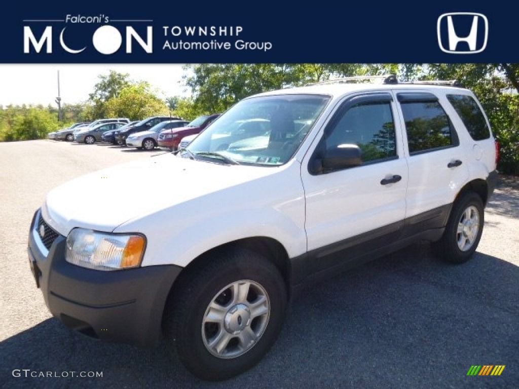2003 Escape XLT V6 4WD - Oxford White / Medium Dark Pebble photo #1