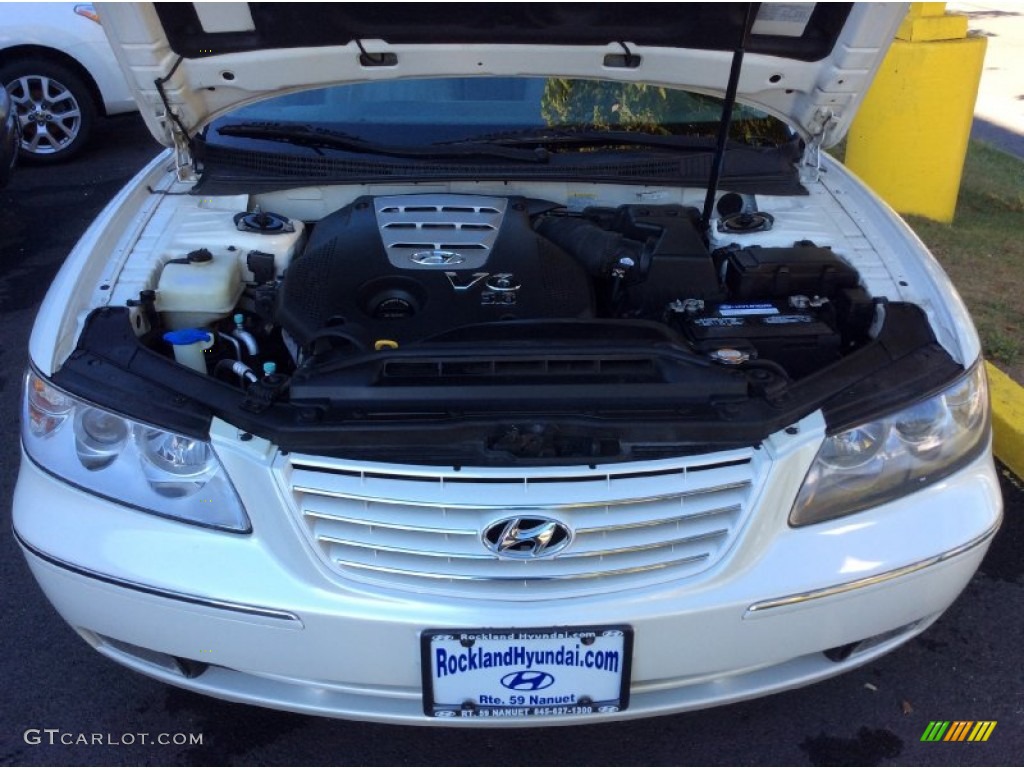 2008 Azera Limited - Powder White Pearl / Gray photo #29