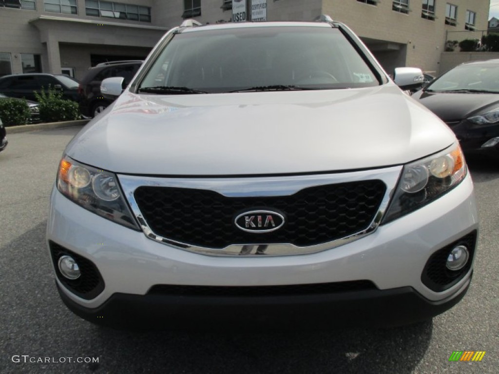 2012 Sorento EX V6 AWD - Bright Silver / Beige photo #9