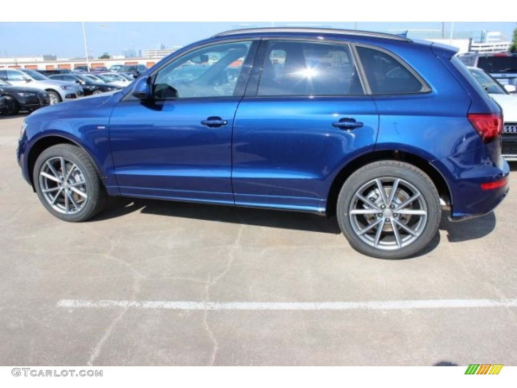 2016 Q5 3.0 TFSI Premium Plus quattro - Scuba Blue Metallic / Chestnut Brown photo #5