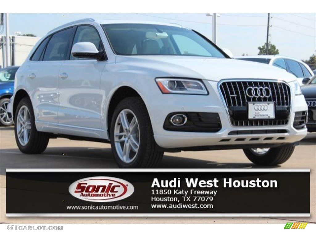 2016 Q5 2.0 TFSI Premium Plus quattro - Glacier White Metallic / Pistachio Beige photo #1
