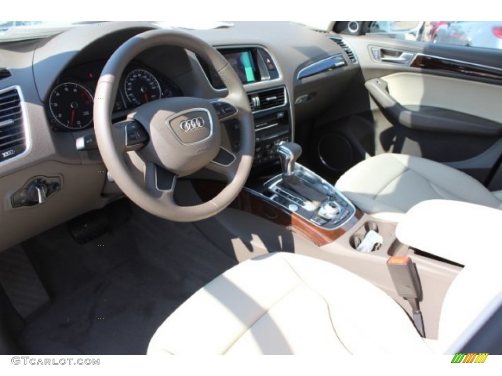 2016 Q5 2.0 TFSI Premium Plus quattro - Glacier White Metallic / Pistachio Beige photo #14