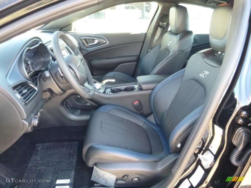 Black Interior 2016 Chrysler 200 S Photo #107438431