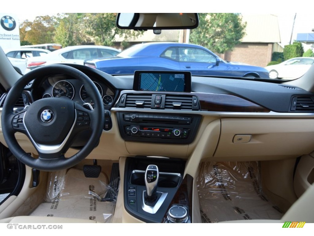 2015 BMW 4 Series 428i xDrive Gran Coupe Venetian Beige Dashboard Photo #107438537