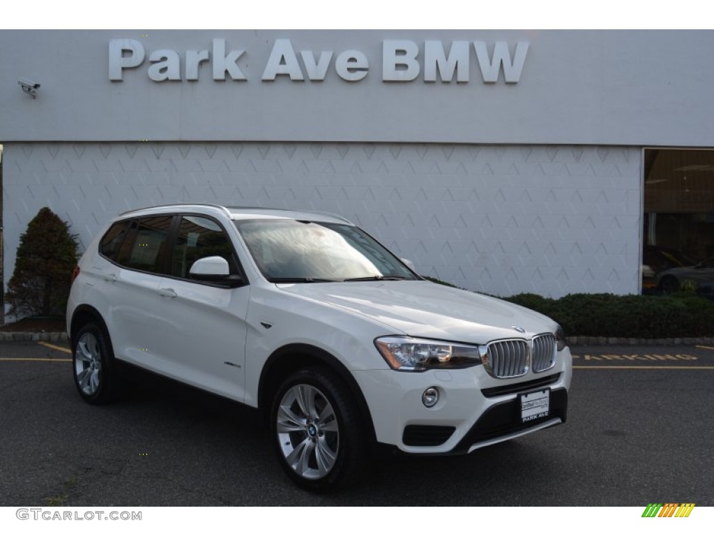2015 X3 xDrive28i - Alpine White / Black photo #1