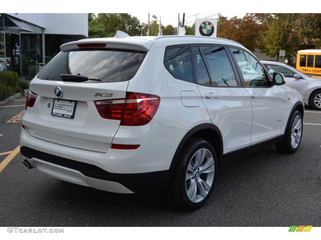 2015 X3 xDrive28i - Alpine White / Black photo #3