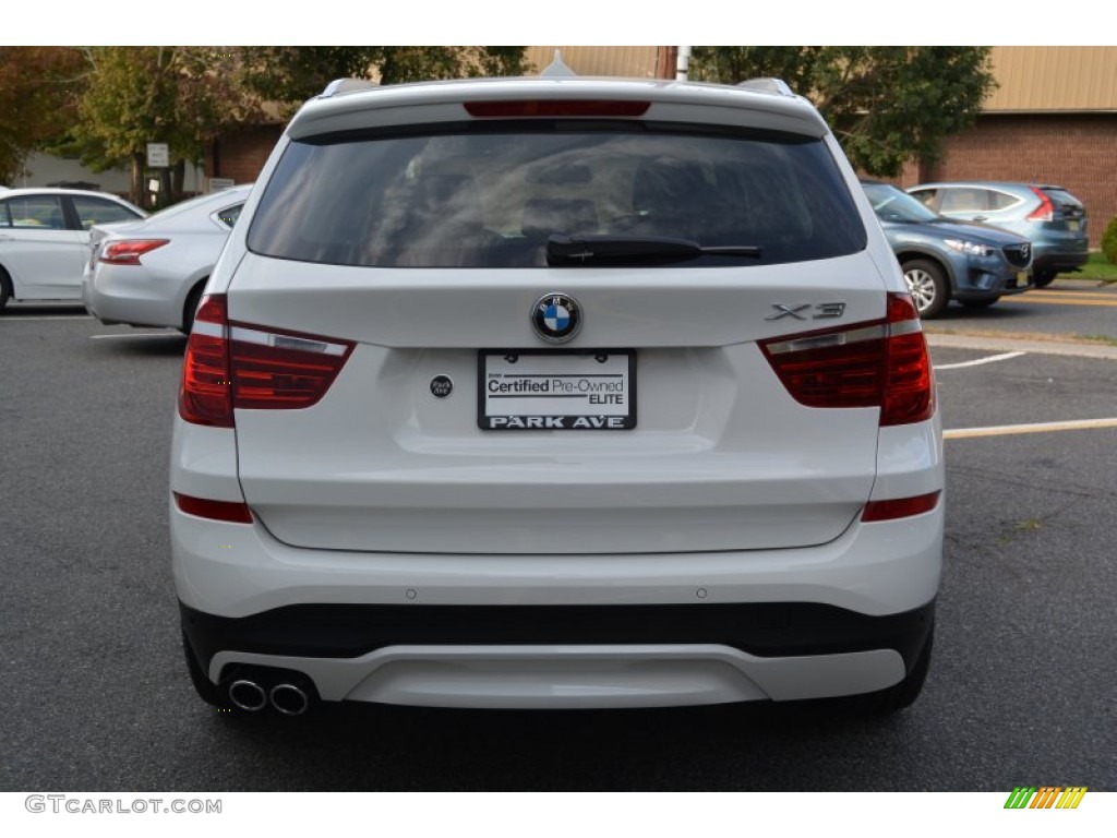 2015 X3 xDrive28i - Alpine White / Black photo #4