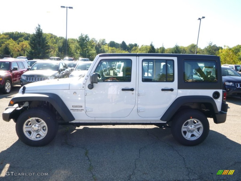 Bright White 2016 Jeep Wrangler Unlimited Sport 4x4 Exterior Photo #107442088