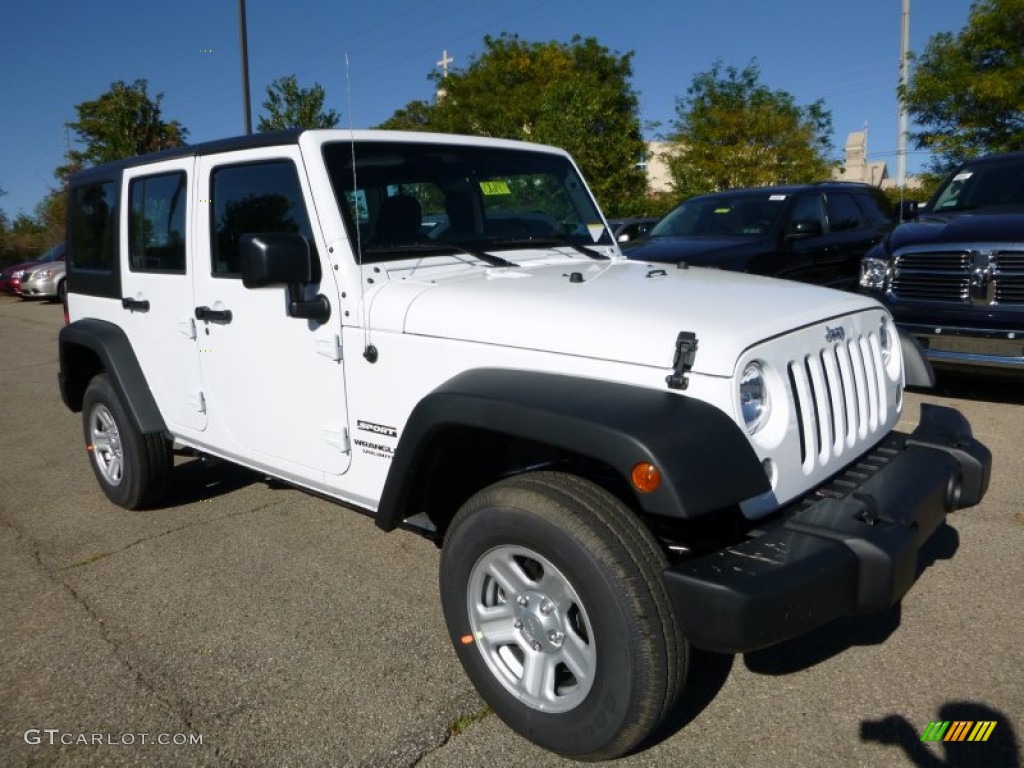 Bright White 2016 Jeep Wrangler Unlimited Sport 4x4 Exterior Photo #107442244