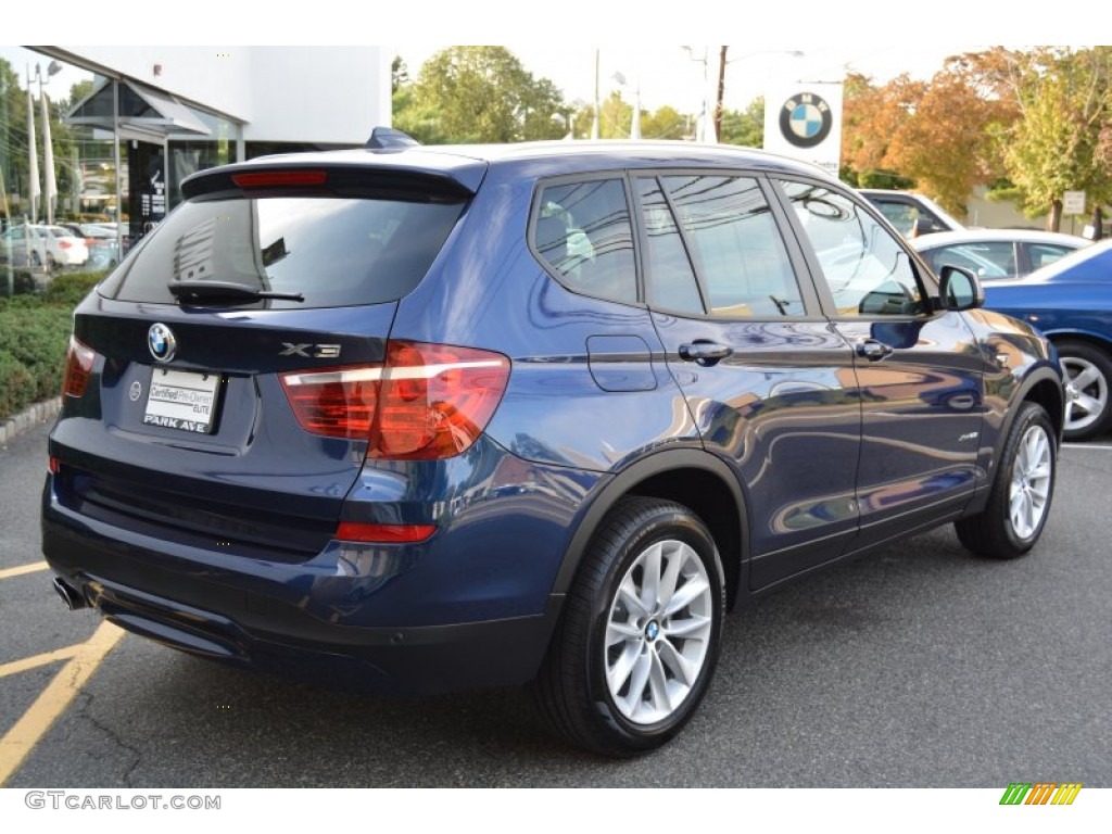 2016 X3 xDrive28i - Deep Sea Blue Metallic / Saddle Brown photo #3