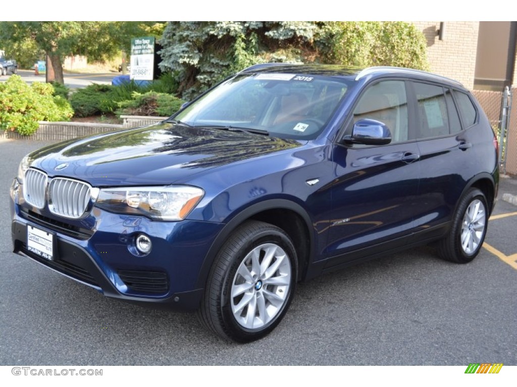 2016 X3 xDrive28i - Deep Sea Blue Metallic / Saddle Brown photo #6