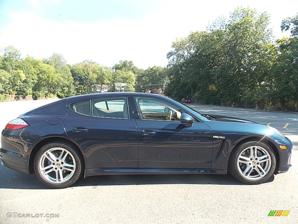 2013 Panamera 4 - Yachting Blue Metallic / Luxor Beige photo #6