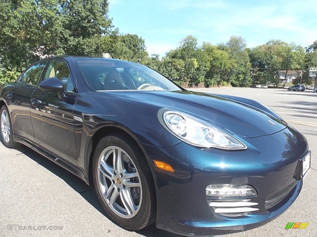 2013 Panamera 4 - Yachting Blue Metallic / Luxor Beige photo #7