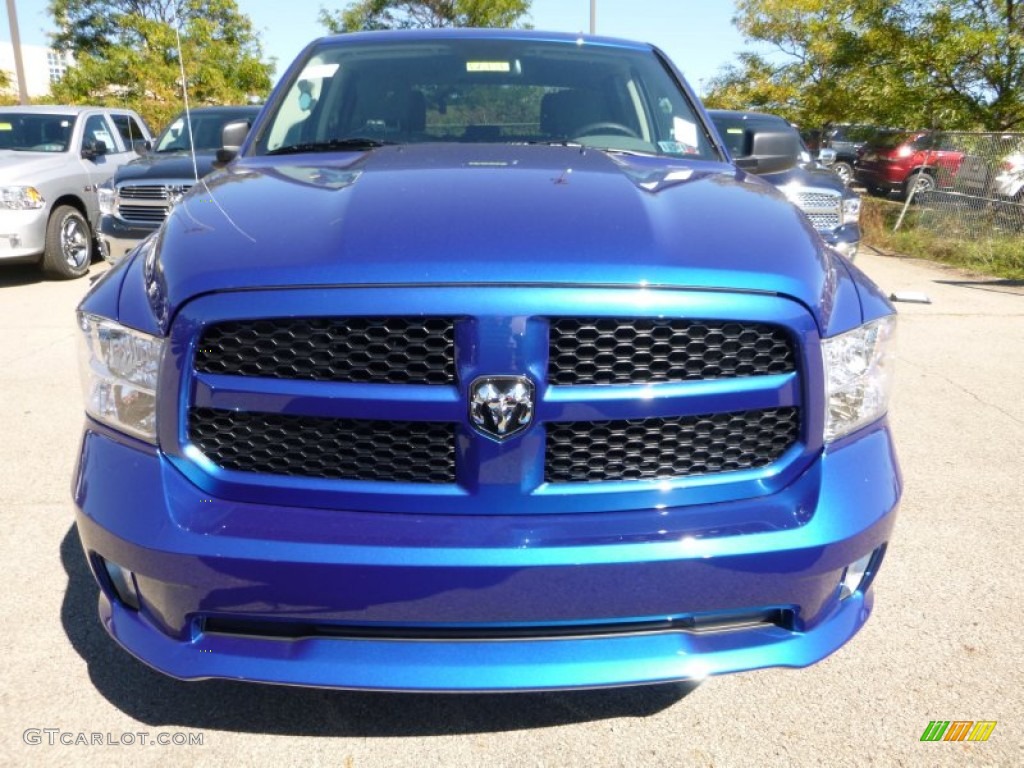 Blue Streak Pearl 2016 Ram 1500 Tradesman Crew Cab 4x4 Exterior Photo #107445550
