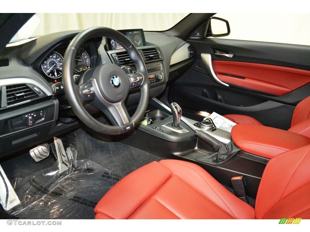 Coral Red/Black Interior 2015 BMW 2 Series M235i Coupe Photo #107445868