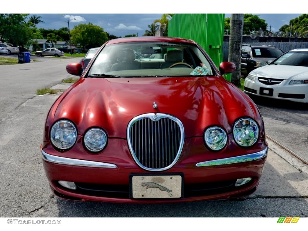 2004 S-Type 3.0 - Radiance Red Metallic / Sand photo #2