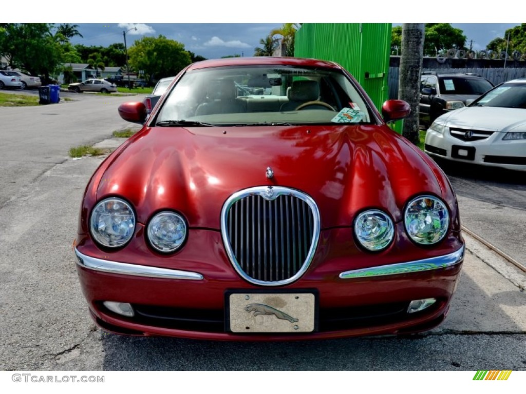 2004 S-Type 3.0 - Radiance Red Metallic / Sand photo #3