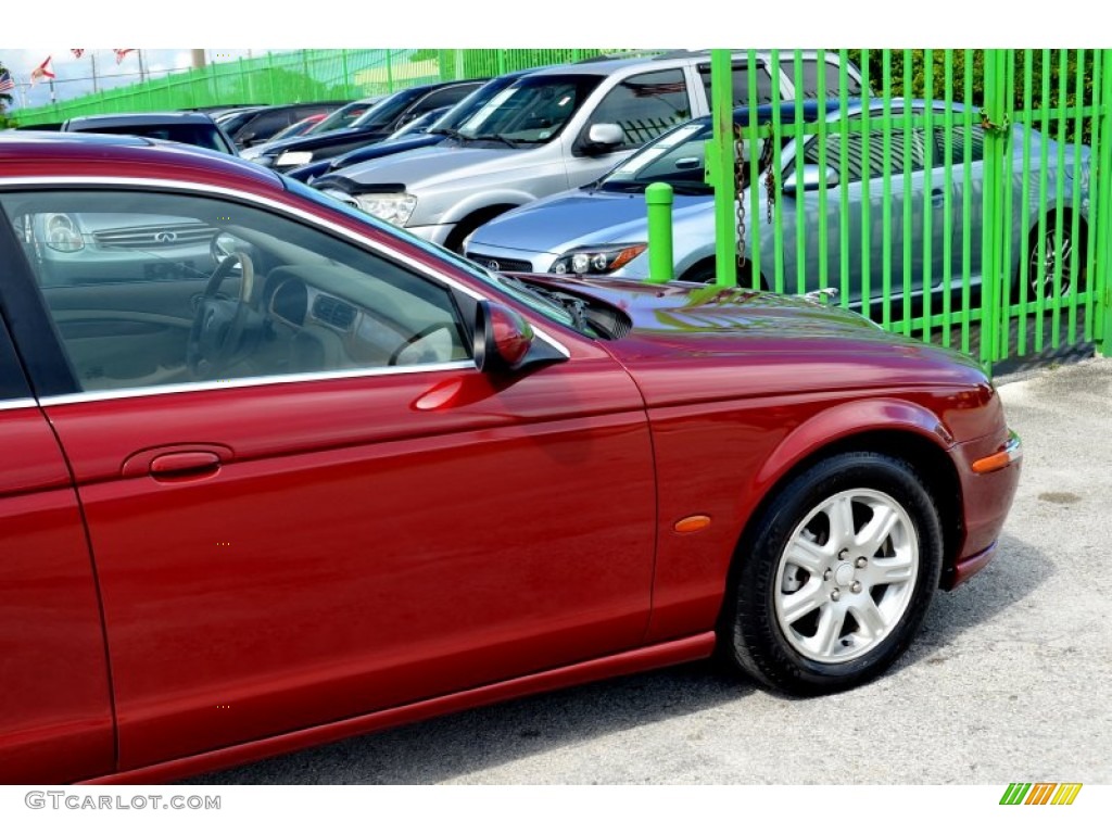 2004 S-Type 3.0 - Radiance Red Metallic / Sand photo #9