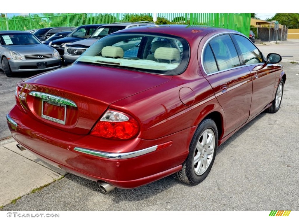 2004 S-Type 3.0 - Radiance Red Metallic / Sand photo #12
