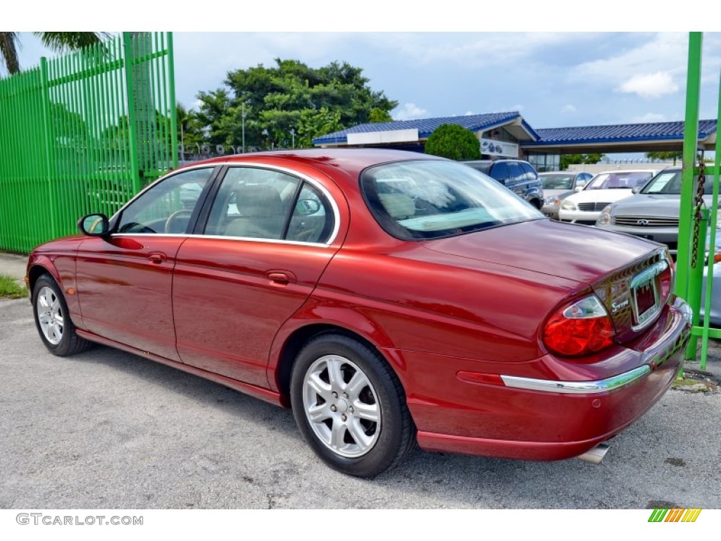 2004 S-Type 3.0 - Radiance Red Metallic / Sand photo #60