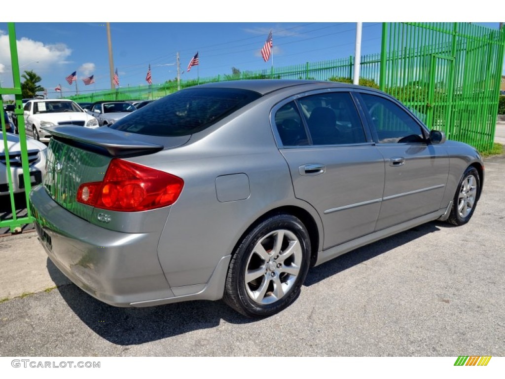 2005 G 35 Sedan - Diamond Graphite Metallic / Graphite photo #9