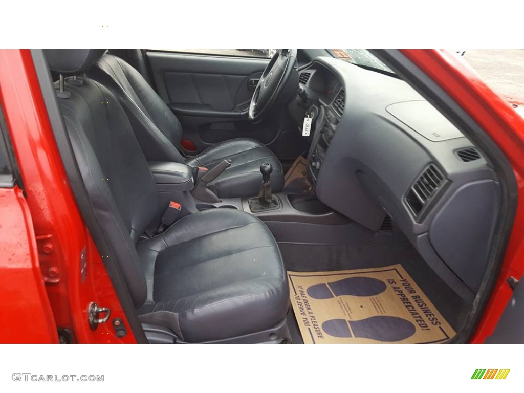 2003 Elantra GT Hatchback - Rally Red / Dark Gray photo #13