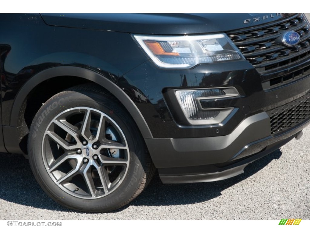 2016 Explorer Sport 4WD - Shadow Black / Ebony Black photo #2