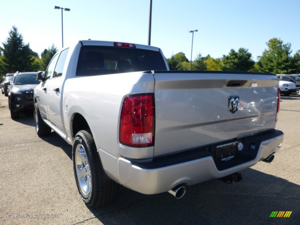 2015 1500 Express Crew Cab 4x4 - Bright Silver Metallic / Black/Diesel Gray photo #6