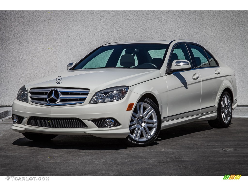 Arctic White 2009 Mercedes-Benz C 300 Luxury Exterior Photo #107453788