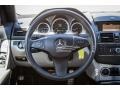 2009 Mercedes-Benz C Grey/Black Interior Steering Wheel Photo