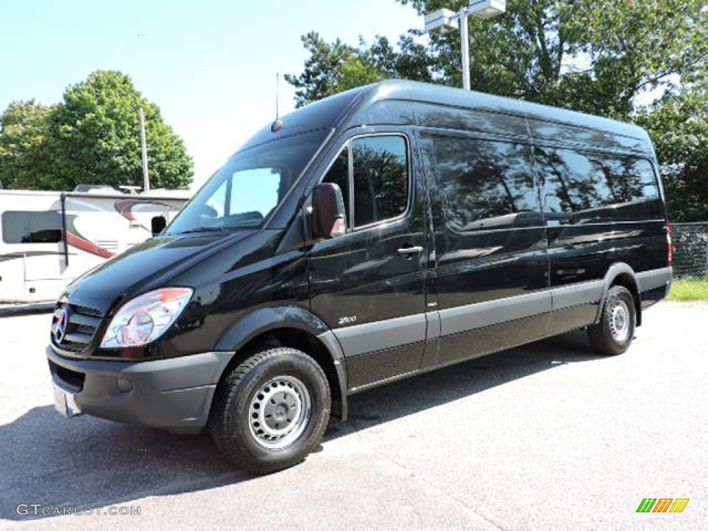 2013 Sprinter 2500 High Roof Cargo Van - Jet Black / Lima Black Fabric photo #1