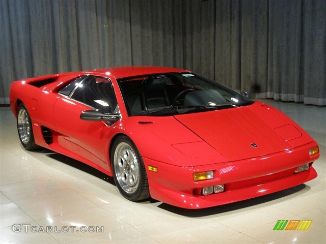 1991 Lamborghini Diablo, Red / Black, Front Right 1991 Lamborghini Diablo Standard Diablo Model Parts