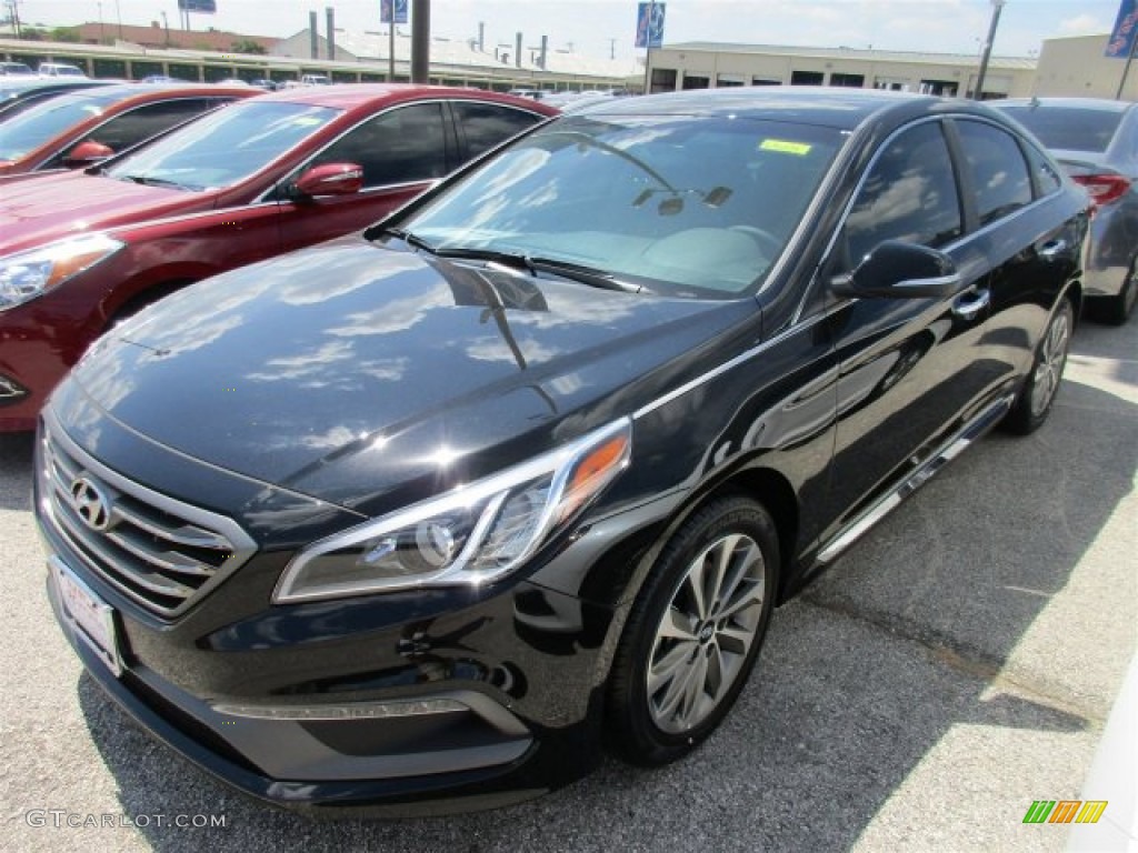 Phantom Black 2016 Hyundai Sonata Sport Exterior Photo #107456473