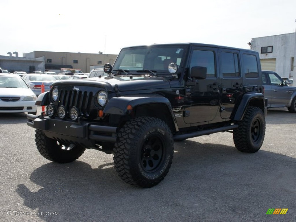 Black 2007 Jeep Wrangler Unlimited Sahara 4x4 Exterior Photo #107456647