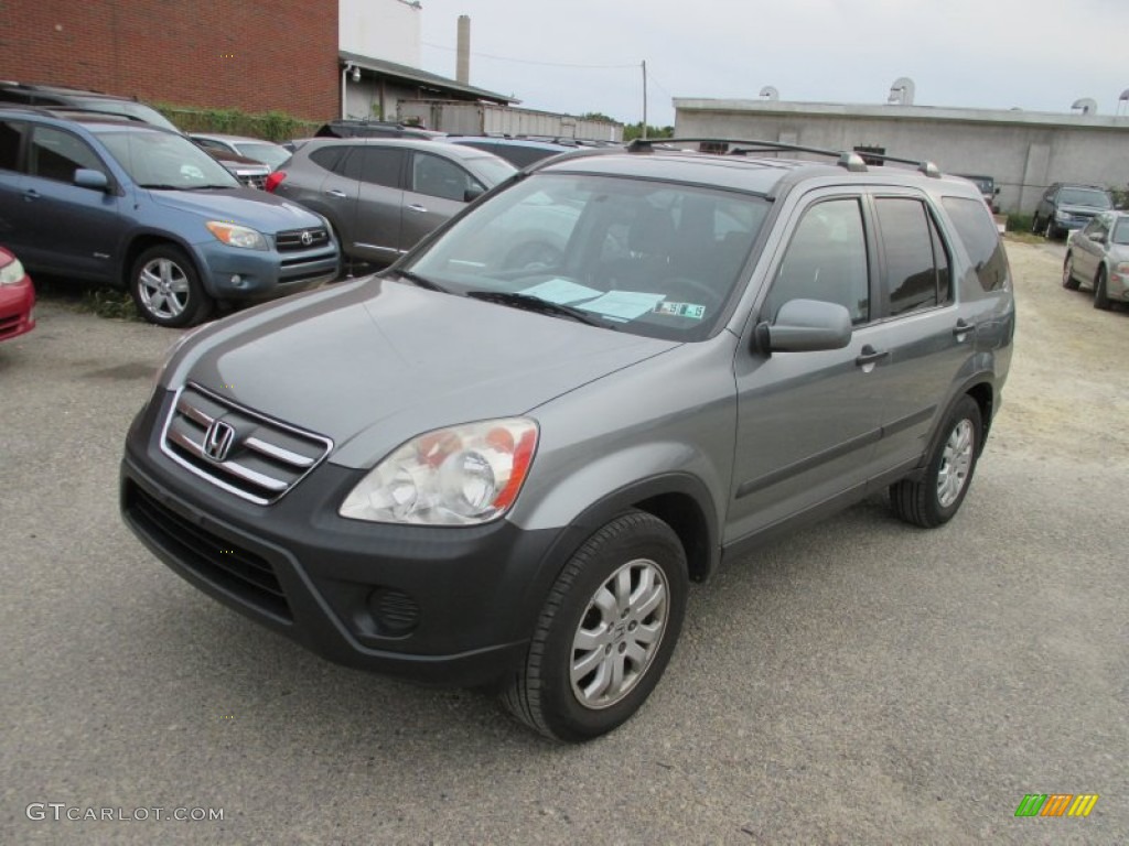 2006 CR-V EX 4WD - Silver Moss Metallic / Black photo #8