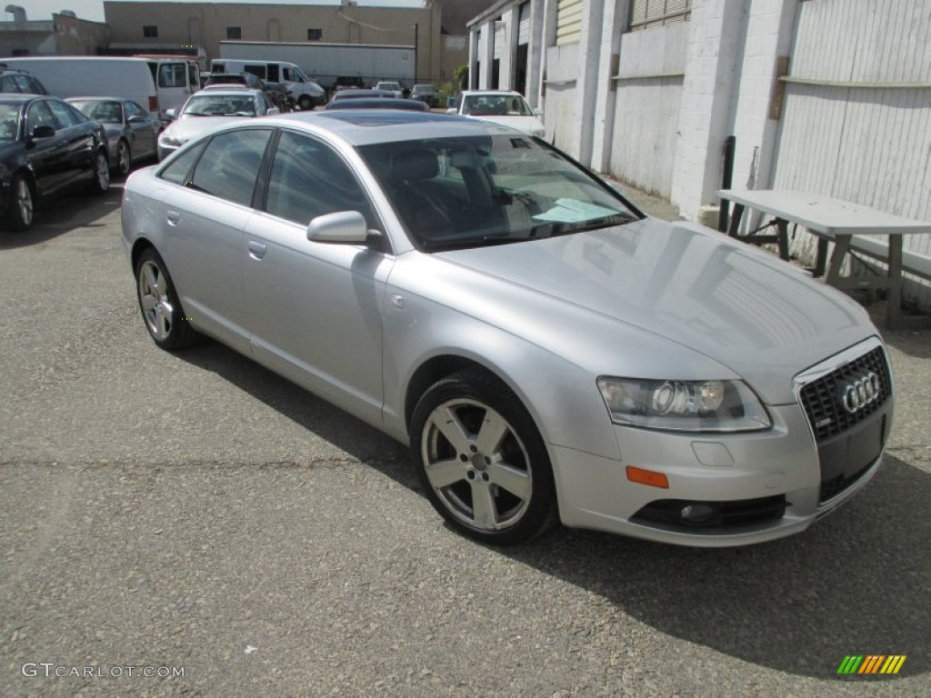 2008 A6 3.2 quattro Sedan - Light Silver Metallic / Black photo #1