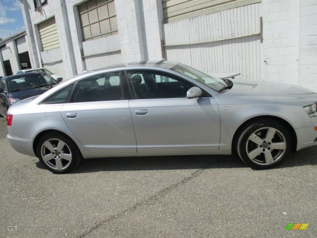 2008 A6 3.2 quattro Sedan - Light Silver Metallic / Black photo #2