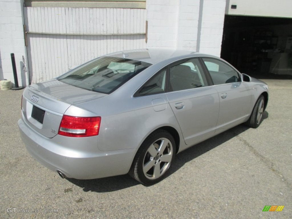 2008 A6 3.2 quattro Sedan - Light Silver Metallic / Black photo #3