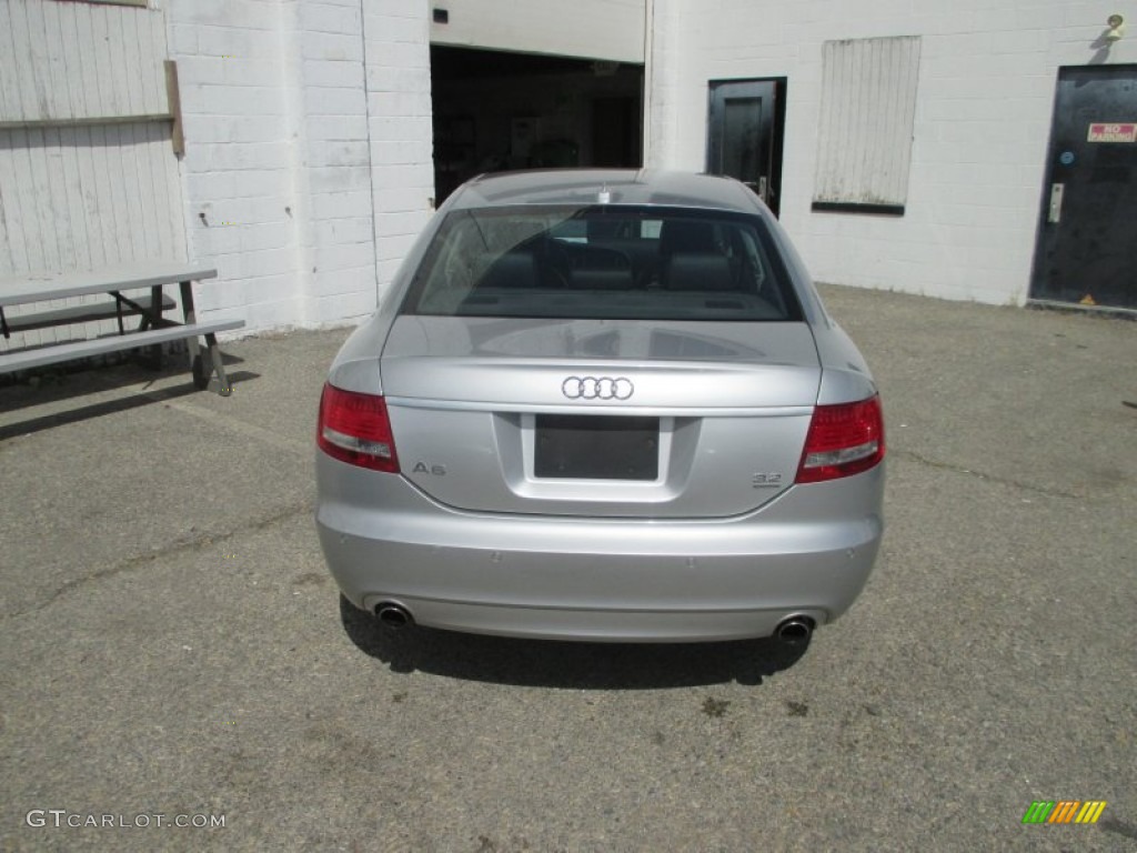 2008 A6 3.2 quattro Sedan - Light Silver Metallic / Black photo #11