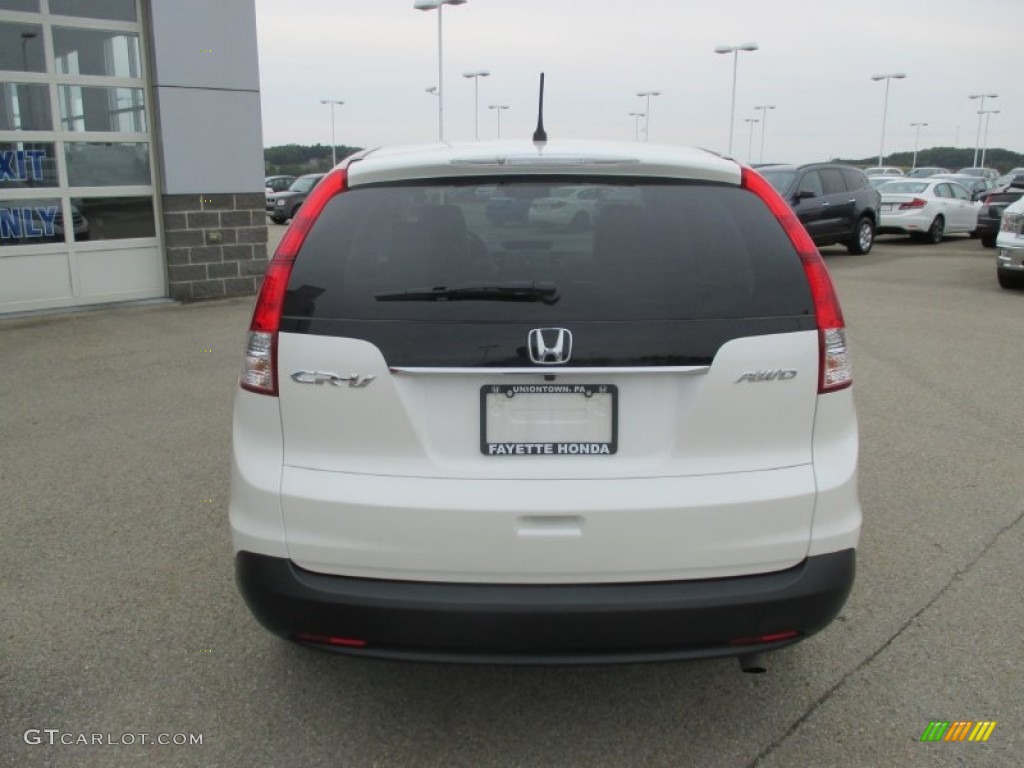 2014 CR-V EX AWD - White Diamond Pearl / Beige photo #3